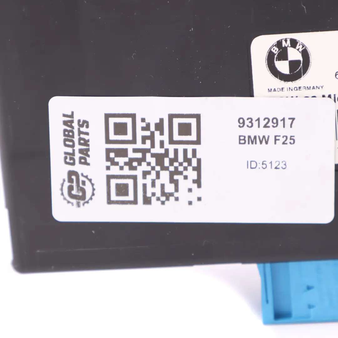 Central Gateway Module Control Unit Lear to BMW X3 F25 with Part number 61359312917 BMW X3 F25 Central Gateway Module Control Unit Lear - SKU 9312917 - Part number 61359312917