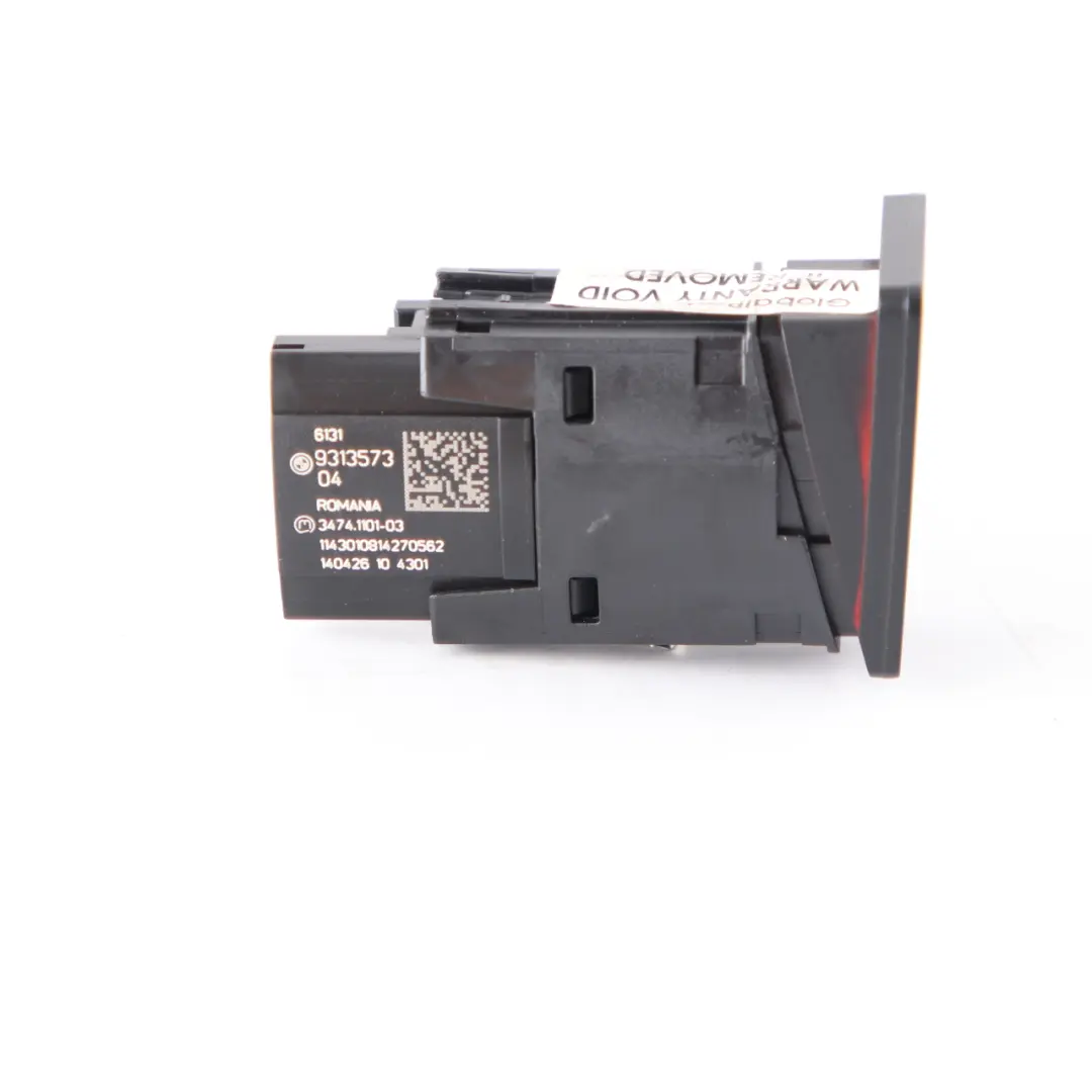 BMW i3 I01 i8 I12 Bouton de commande l'interrupteur d'alerte de danger - SKU 9313573 - Numéro de pièce 9313573