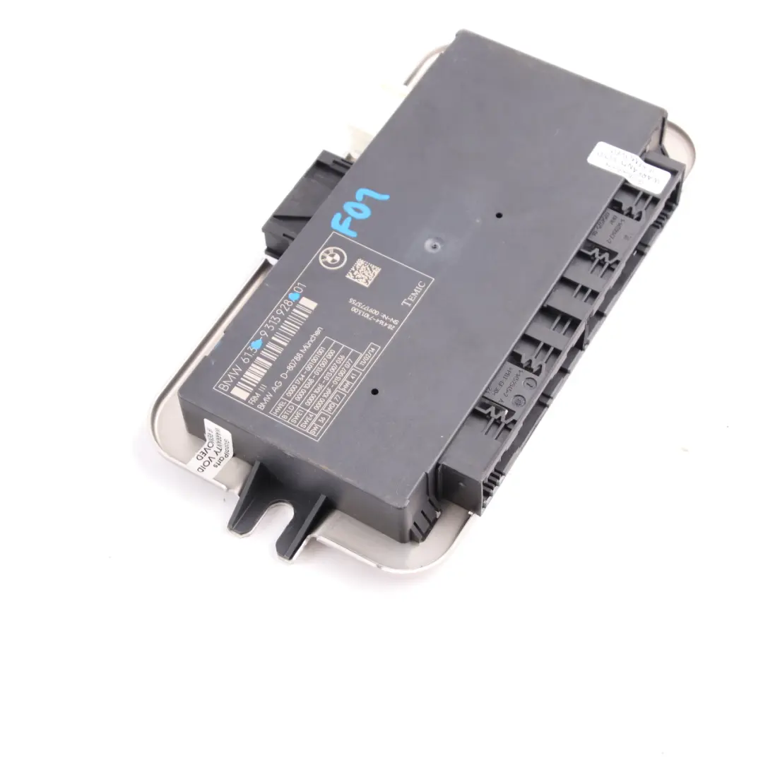 Light Module BMW F01 Control Footwell Lightning ECU Unit FRM3 to with Part number 9313928 Light Module BMW F01 Control Footwell Lightning ECU Unit FRM3 - SKU 9313928 - Part number 9313928