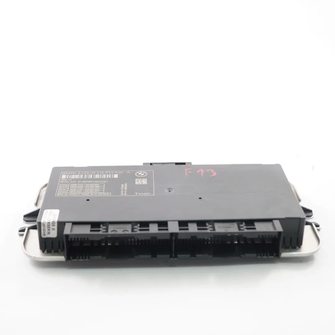 BMW F13 Module d'éclairage de l'habitacle Unité de contrôle ECU FRM3 - SKU 9313933 - Numéro de pièce 9313933