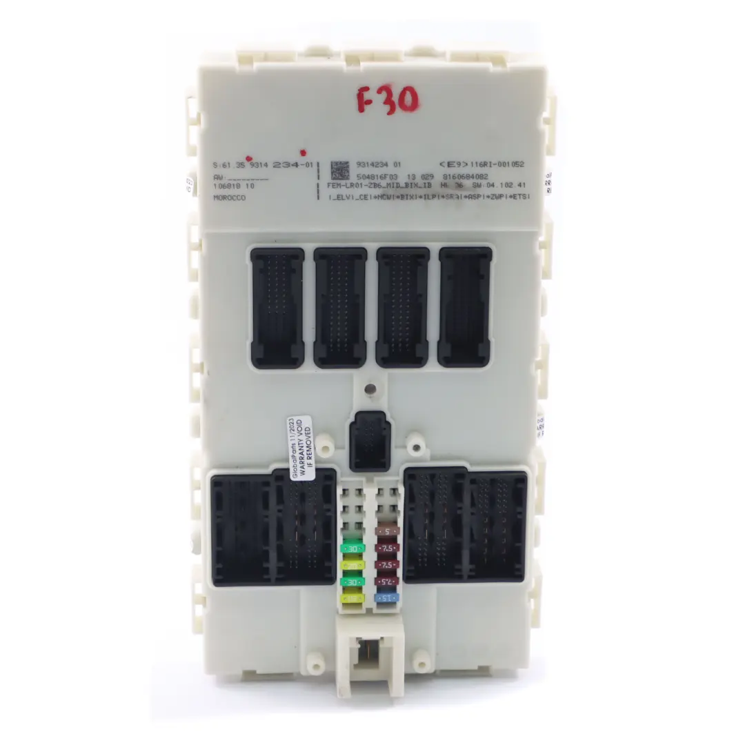 BMW F20 F21 F22 F30 F31 F32 Body Control Module Unit FEM ECU LR01 - SKU 9314234 - Part number 9314234