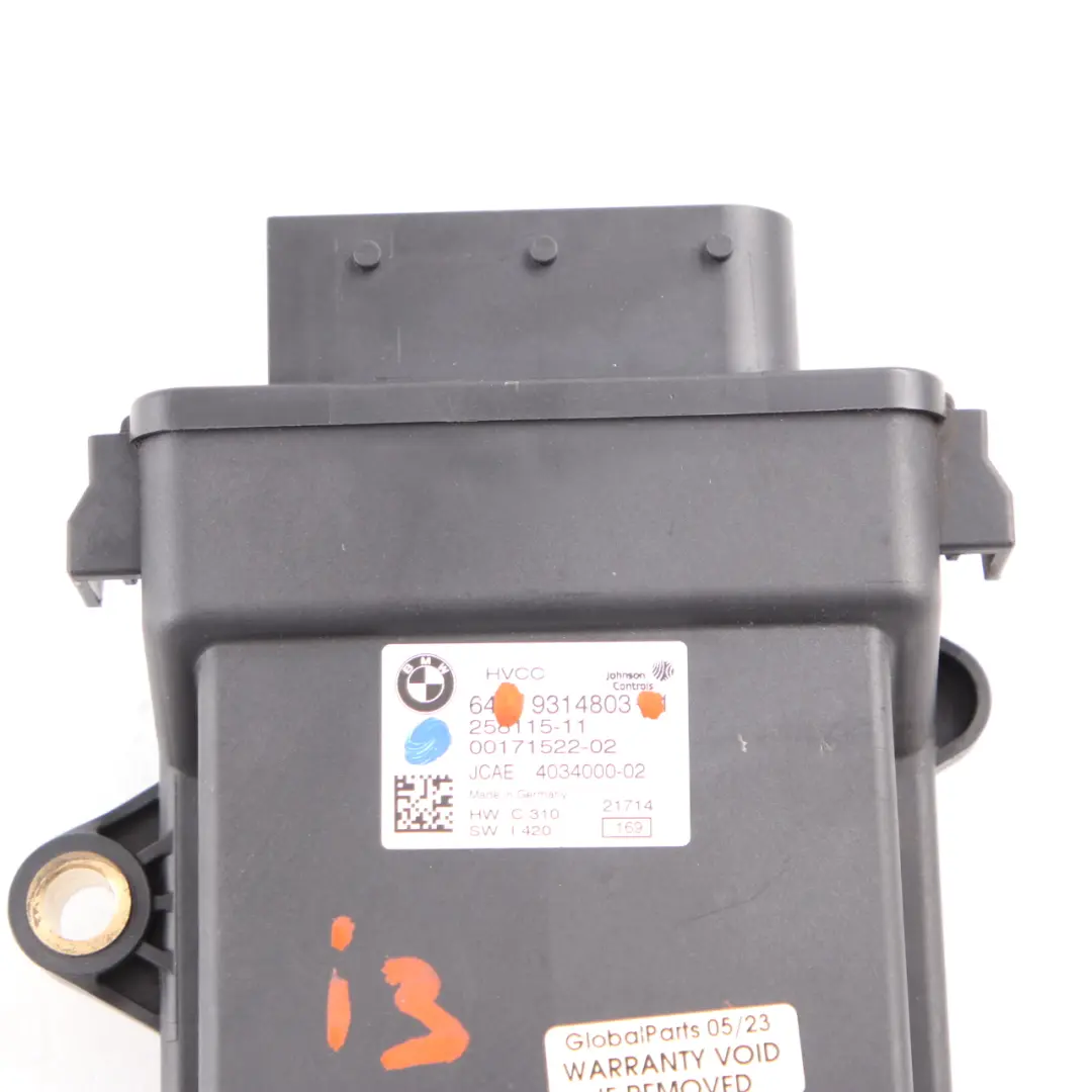 Heat Pump Module Control Unit to BMW i3 I01 Hybrid Electric with Part number 9314803 BMW i3 I01 Hybrid Electric Heat Pump Module Control Unit - SKU 9314803 - Part number 9314803