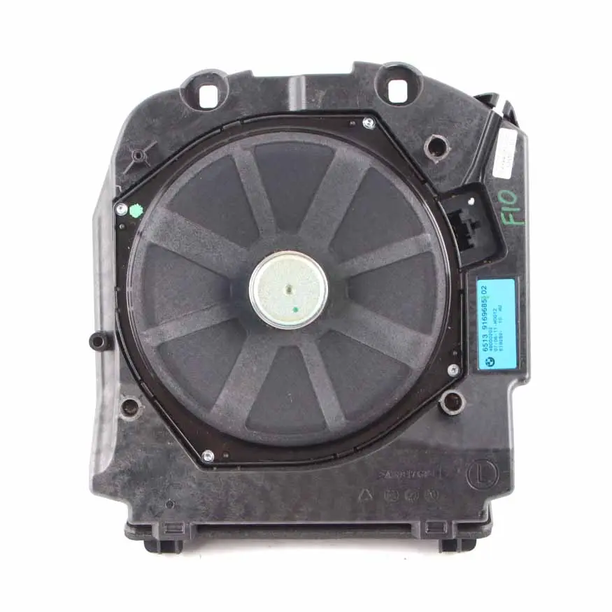 Central Speaker Left Subwoofer Bass Speaker 9169685 to BMW F10 F11 with Part number 9315645 BMW F10 F11 Central Speaker Left Subwoofer Bass Speaker 9169685 - SKU 9315645 - Part number 9315645