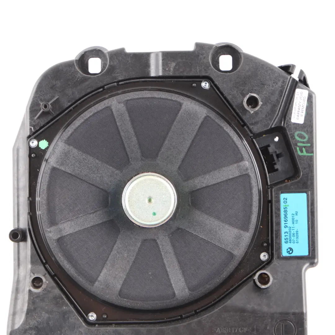 Altavoz Central Izquierdo Subwoofer Altavoz de graves 9169685 BMW F10 F11 - SKU 9315645 - Número de pieza 9315645