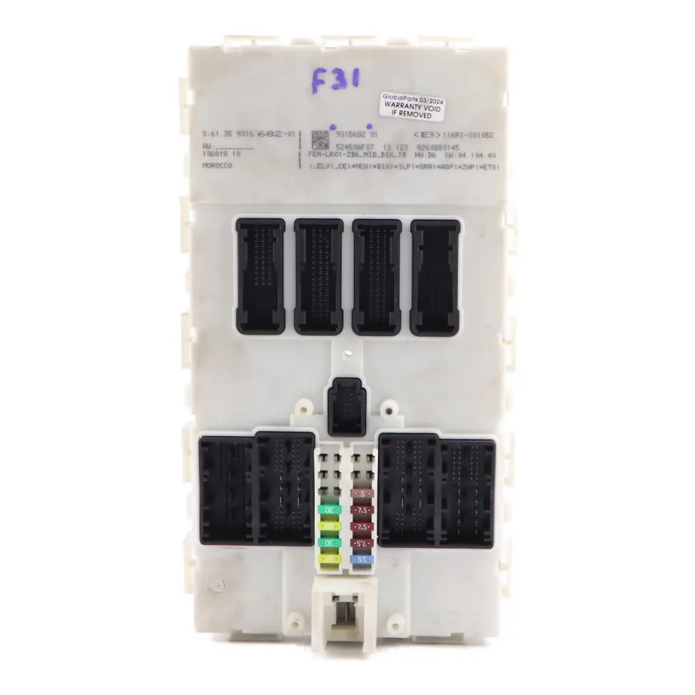 Module De Commande De Carrosserie BMW F20 F21 F30 F31 F32 FEM ECU LR01 pour à propos du numéro de pièce 9315682 Module De Commande De Carrosserie BMW F20 F21 F30 F31 F32 FEM ECU LR01 - SKU 9315682 - Numéro de pièce 9315682