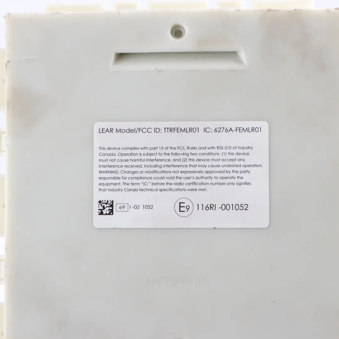 Módulo De Control De La Carrocería BMW F20 F21 F30 F31 F32 FEM ECU LR01 para con número de pieza 9315682 Módulo De Control De La Carrocería BMW F20 F21 F30 F31 F32 FEM ECU LR01 - SKU 9315682 - Número de pieza 9315682