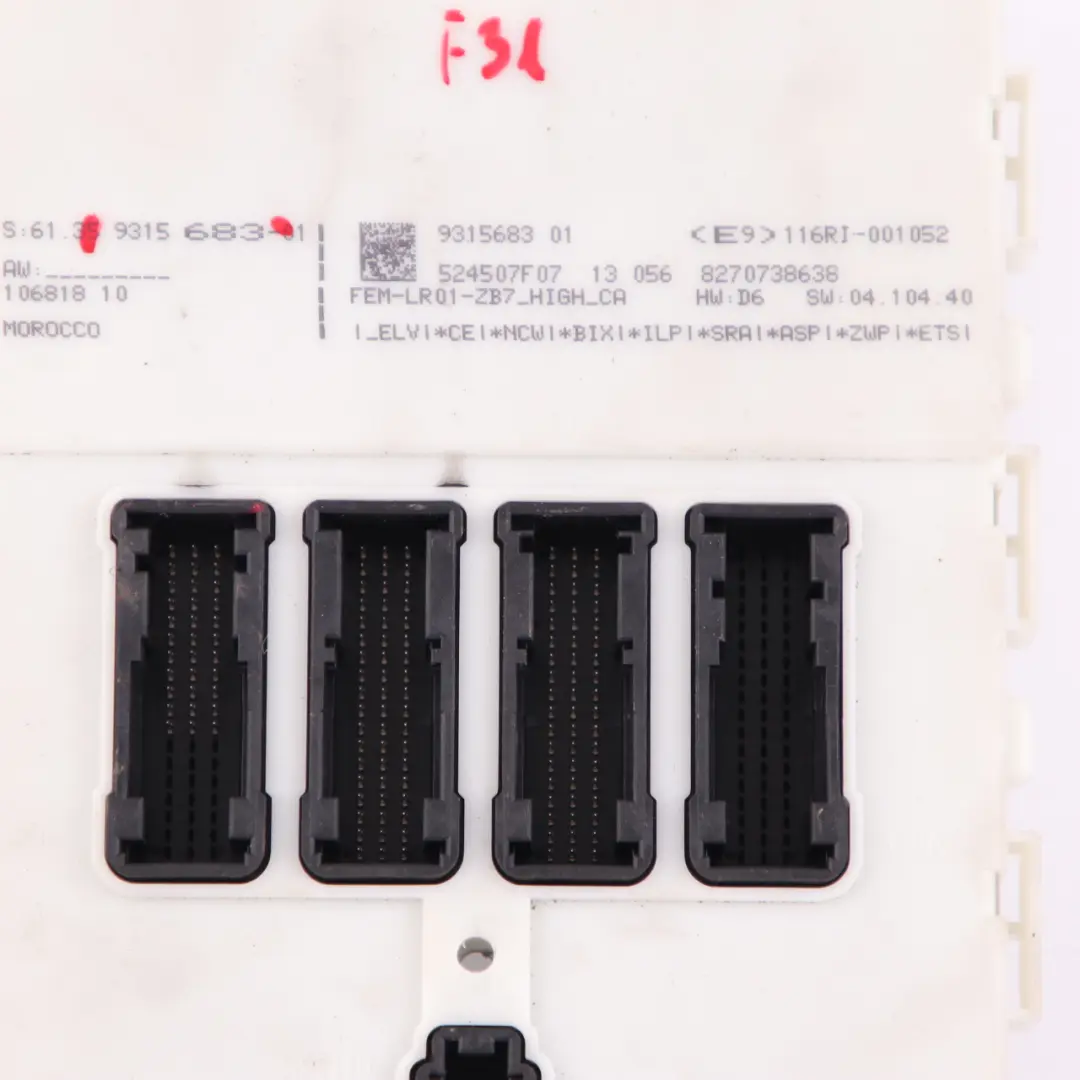 BMW 1 2 3 4 Series F20 F21 F22 F30 F31 F32 F36 Module Control Unit FEM - SKU 9315683 - Part number 9303541