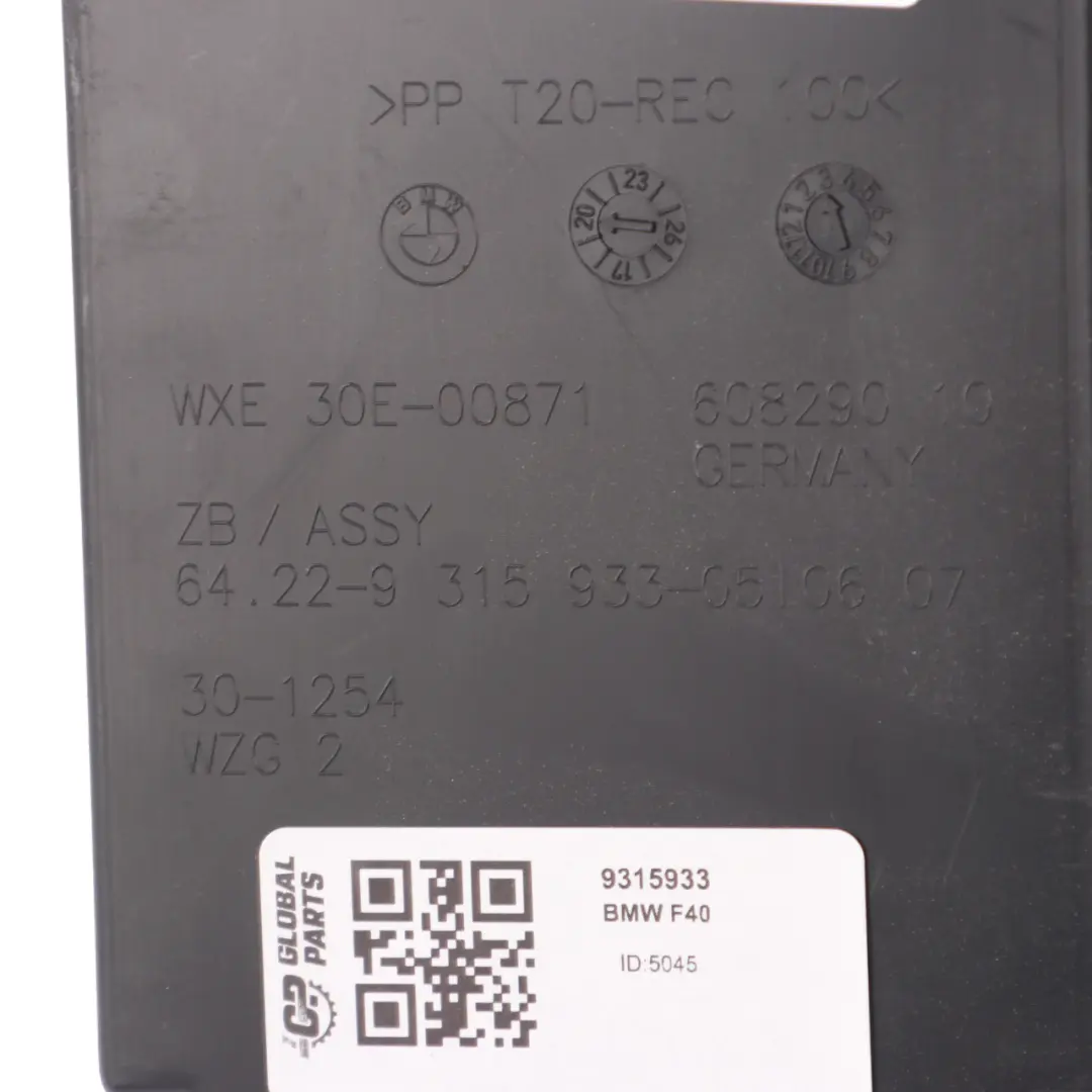 BMW F40 Conducto De Ventilación Del Maletero Trasero Izquierdo - SKU 9315933 - Número de pieza 9315933