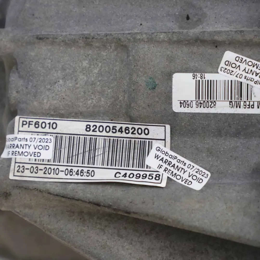 Boîte de vitesses manuelle PF6010 PF6 GARANTIE pour Opel Vivaro B Renault Trafic II à propos du numéro de pièce 93161928 Opel Vivaro B Renault Trafic II Boîte de vitesses manuelle PF6010 PF6 GARANTIE - SKU 93161928 - Numéro de pièce 93161928