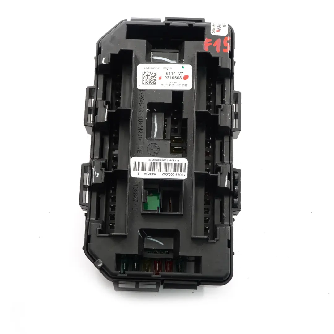 Boîte à fusibles BMW X5 F15 X6 F16 Module relais avant Unité contrôle pour à propos du numéro de pièce 9316568 Boîte à fusibles BMW X5 F15 X6 F16 Module relais avant Unité contrôle - SKU 9316568 - Numéro de pièce 9316568