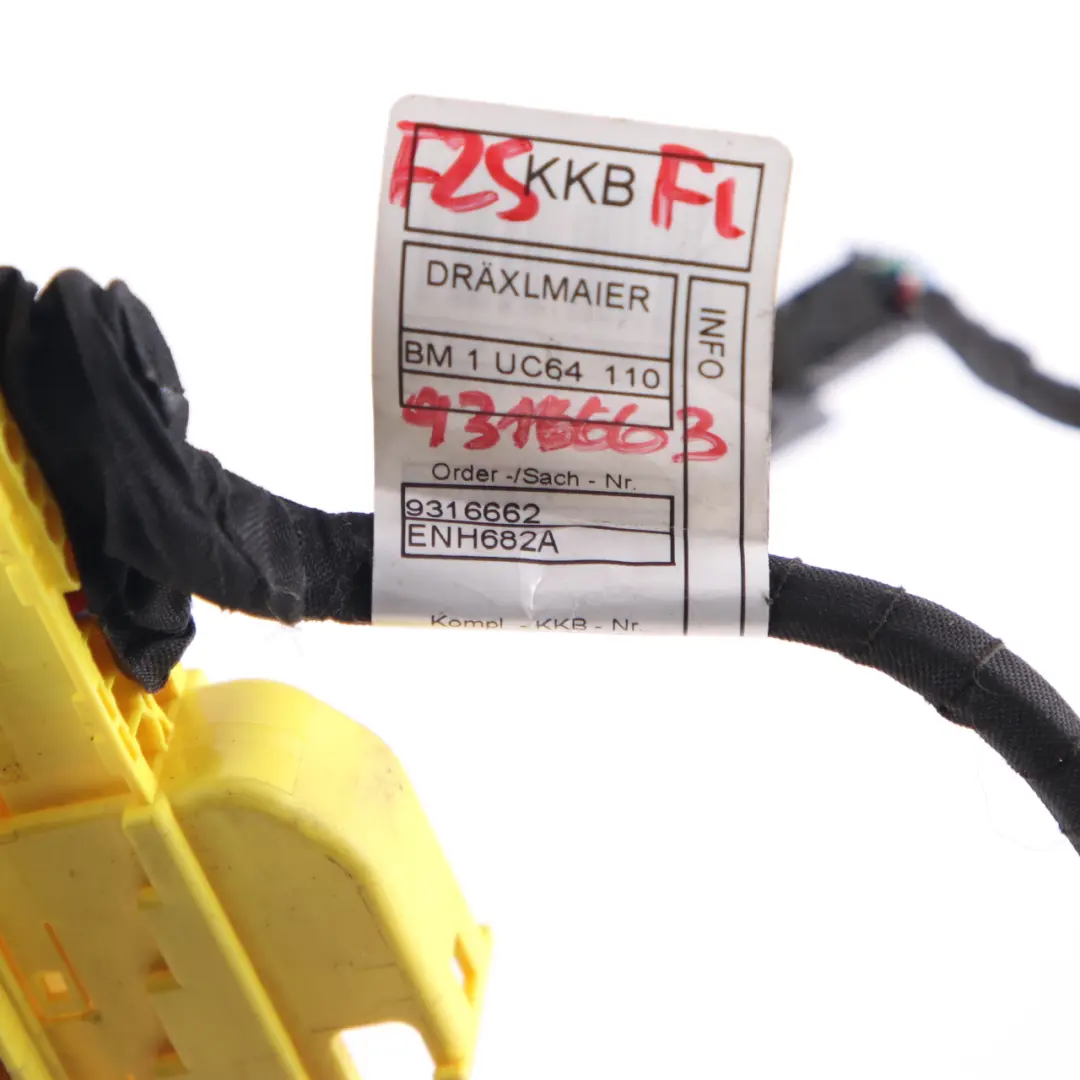 Wiring BMW X3 F25 X4 F26 Cable Loom Harness Passenger's Side 9316662 to Seat with Part number 9316663 Seat Wiring BMW X3 F25 X4 F26 Cable Loom Harness Passenger's Side 9316662 - SKU 9316663 - Part number 9316663