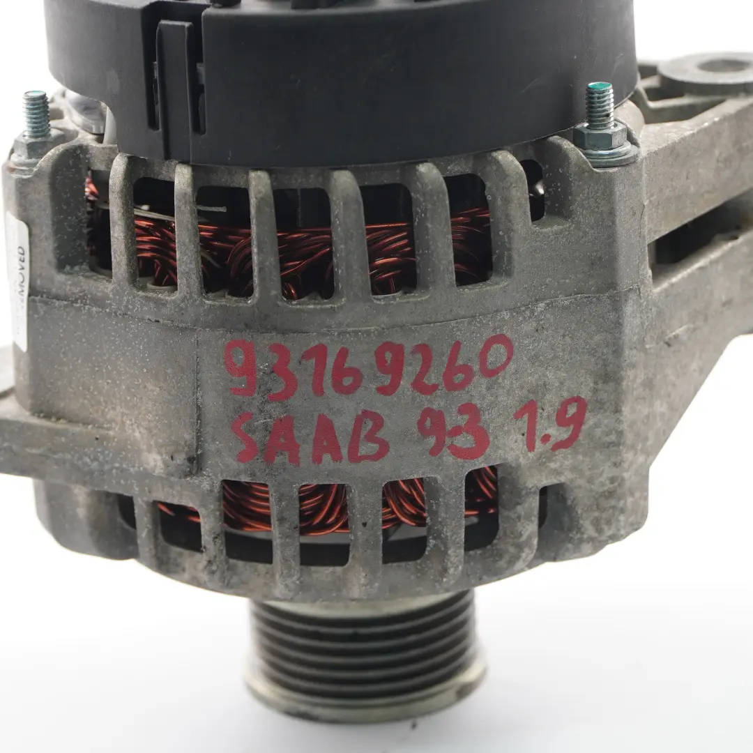 Z19DTR Motor Diesel Alternador Generador para Saab 9-3 1.9 Ttid con número de pieza 93169260 Saab 9-3 1.9 Ttid Z19DTR Motor Diesel Alternador Generador - SKU 93169260 - Número de pieza 93169260