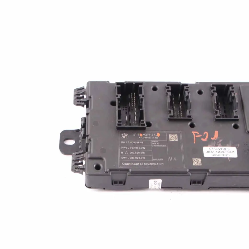  REM Module BMW F20 F30 Rear Electronic Fuse Box Control Unit V2 ECU - SKU 9317176 - Part number 9317176