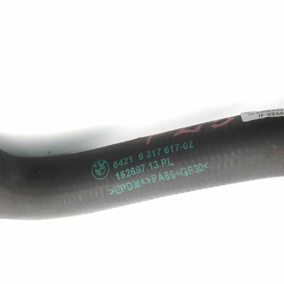 Tuyau d'eau BMW X3 F25 B47 Tuyauterie réservoir dilatation liquide pour à propos du numéro de pièce 9317617 Tuyau d'eau BMW X3 F25 B47 Tuyauterie réservoir dilatation liquide - SKU 9317617 - Numéro de pièce 9317617