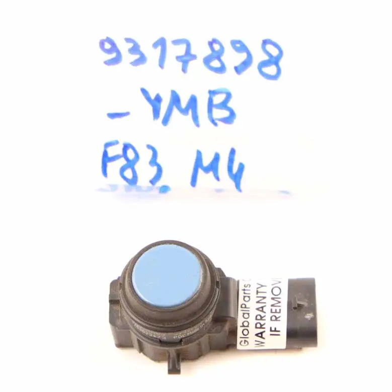 BMW F20 F30 Sensor PDC Parachoques Delantero Trasero Ultrasónico Yas Marina Azul - SKU 9317898-YMB1 - Número de pieza 9317898