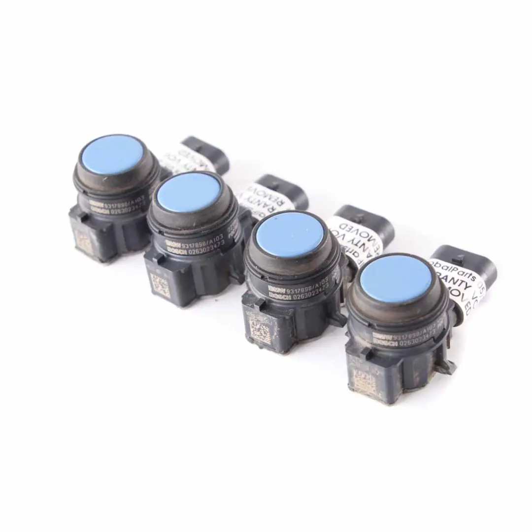 PDC Sensor BMW F20 F30 Front Rear Bumper Ultrasonic Yas Marina Blue Metallic Set to with Part number 9317898 PDC Sensor BMW F20 F30 Front Rear Bumper Ultrasonic Yas Marina Blue Metallic Set - SKU 9317898-YMB - Part number 9317898