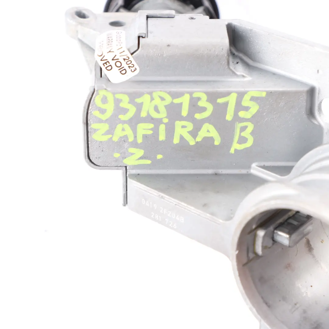 Ignition Switch Lock Barrel Control Module Key to Vauxhall Zafira B with Part number 93181315 Vauxhall Zafira B Ignition Switch Lock Barrel Control Module Key - SKU 93181315 - Part number 93181315