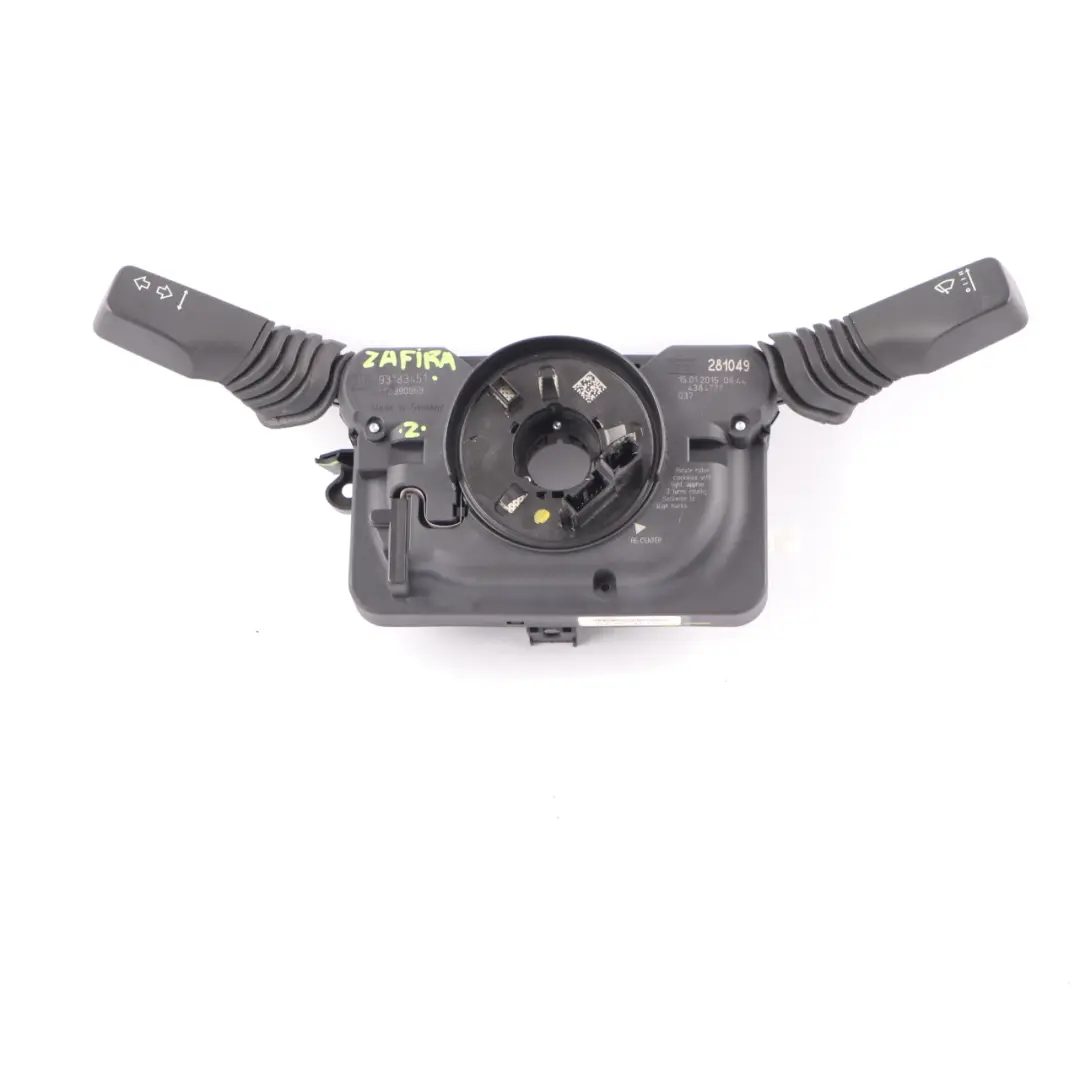 Switch Cluster Steering Column Wiper Stalk to Vauxhall Opel Zafira B with Part number 93183451 Vauxhall Opel Zafira B Switch Cluster Steering Column Wiper Stalk - SKU 93183451 - Part number 93183451