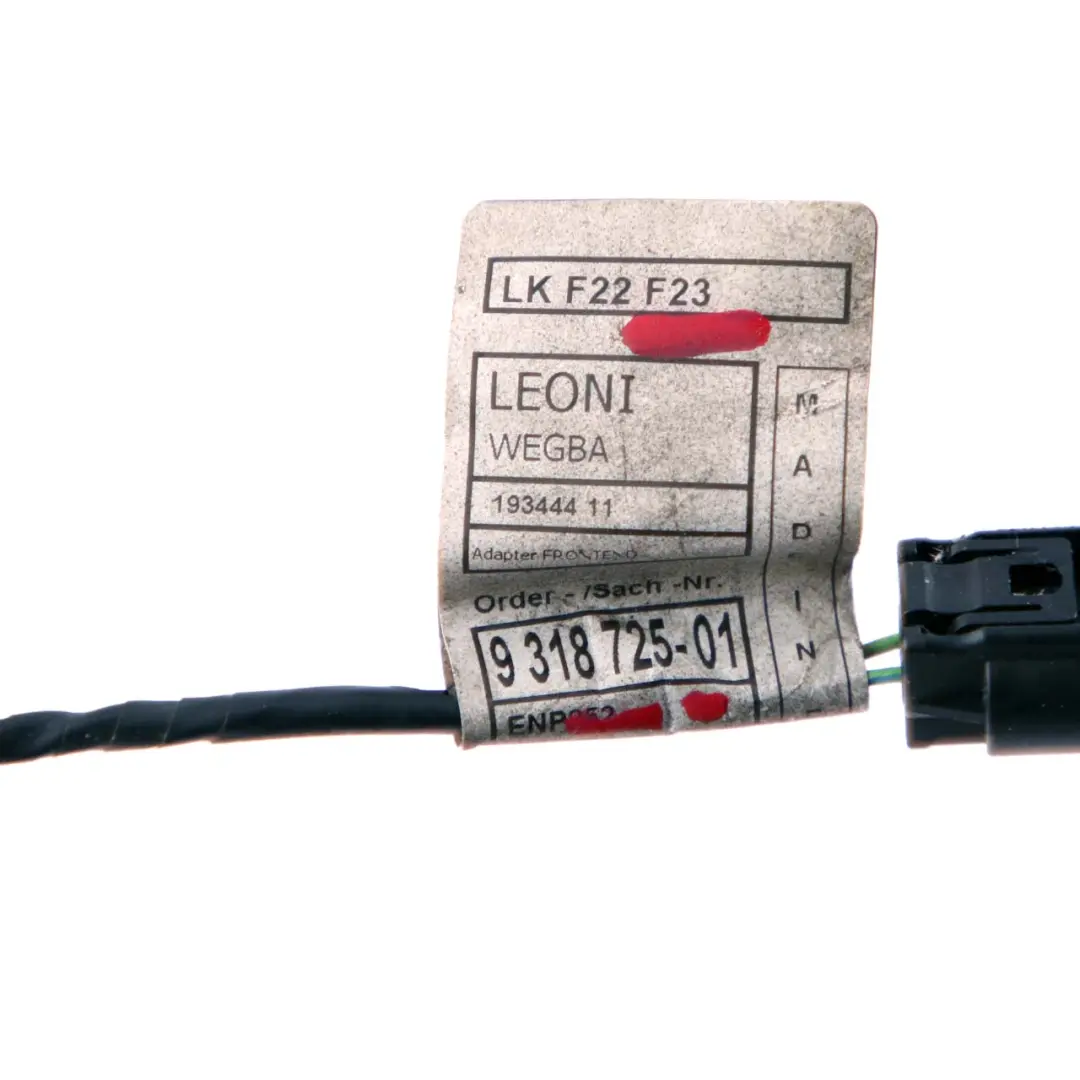 Pedestrian Protection Adapter Lead Cable F80 M3 F83 M4 to BMW F23 Active with Part number 9318725 BMW F23 Active Pedestrian Protection Adapter Lead Cable F80 M3 F83 M4 - SKU 9318725 - Part number 9318725