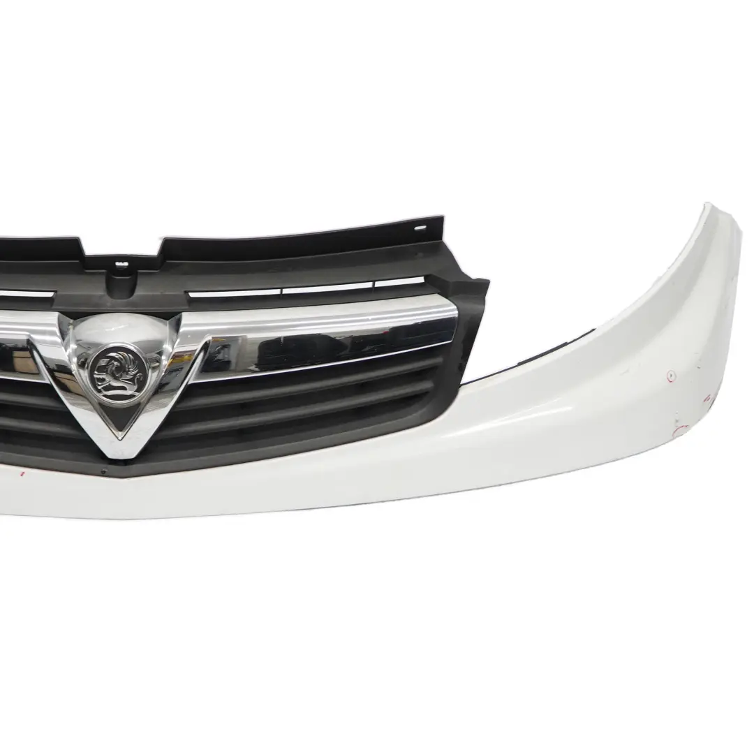 Vauxhall Vivaro A Front Grille Upper Air Trim Panel Cover Glacier White - 474 - SKU 93188853-GLW - Part number 93188853
