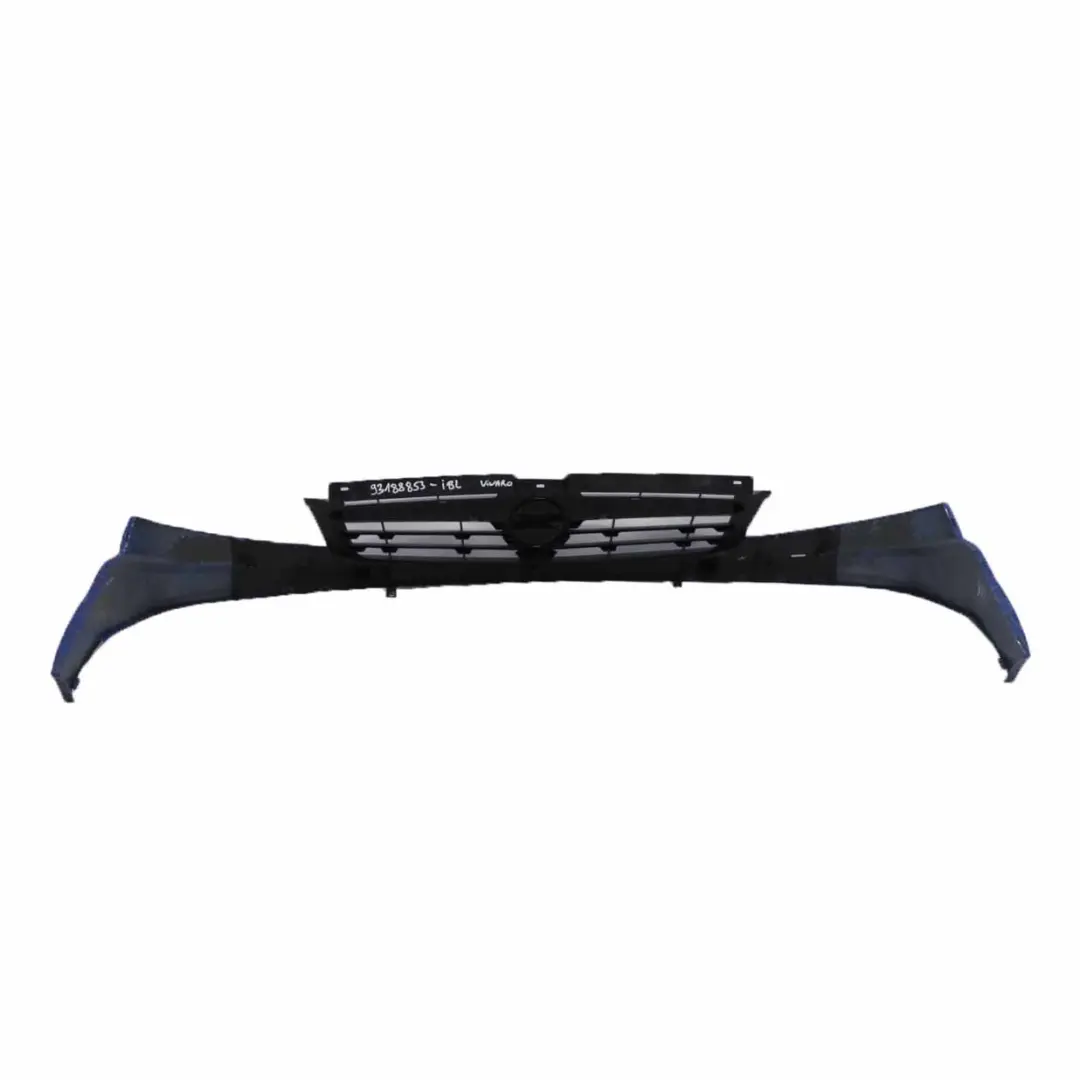 Front Grille Upper Air Grille Trim Panel Cover Ink Blue - 2K to Vauxhall Vivaro with Part number 93188853 Vauxhall Vivaro Front Grille Upper Air Grille Trim Panel Cover Ink Blue - 2K - SKU 93188853-IBL - Part number 93188853