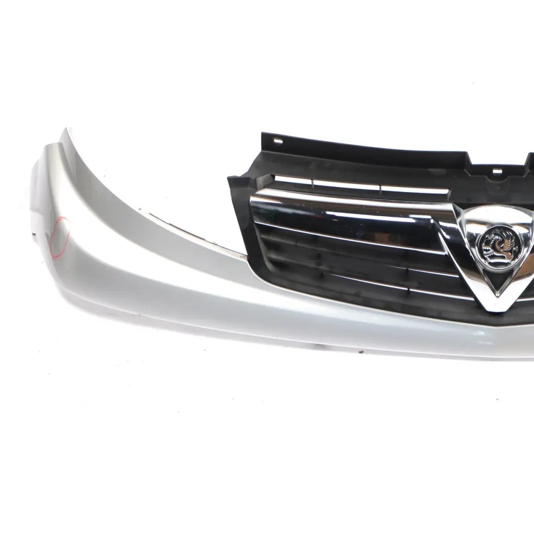 Front Grille Upper Air Trim Panel Cover Star Silver III - 82U to Vauxhall Vivaro A with Part number 93188853 Vauxhall Vivaro A Front Grille Upper Air Trim Panel Cover Star Silver III - 82U - SKU 93188853-SSI - Part number 93188853