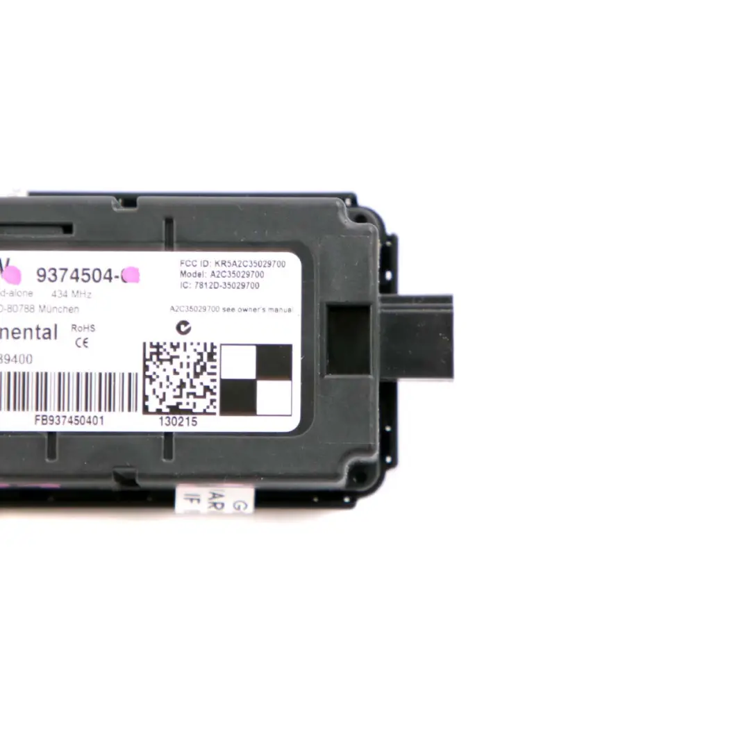 BMW F20 F21 F30 F31 F32 Appareil de Commande Recepteur Telecommande Radio 434 - SKU 9319081 - Numéro de pièce 9397846