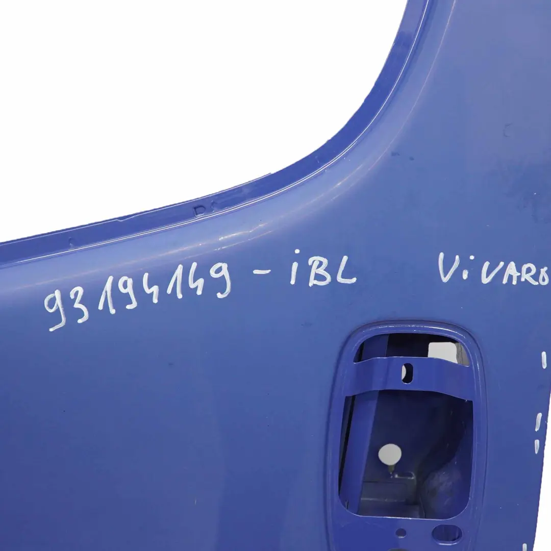 Door Front Left N/S Door Cover Shell Ink Blue - 2K to Opel Vauxhall Vivaro A with Part number 93194149 Opel Vauxhall Vivaro A Door Front Left N/S Door Cover Shell Ink Blue - 2K - SKU 93194149-IBL - Part number 93194149