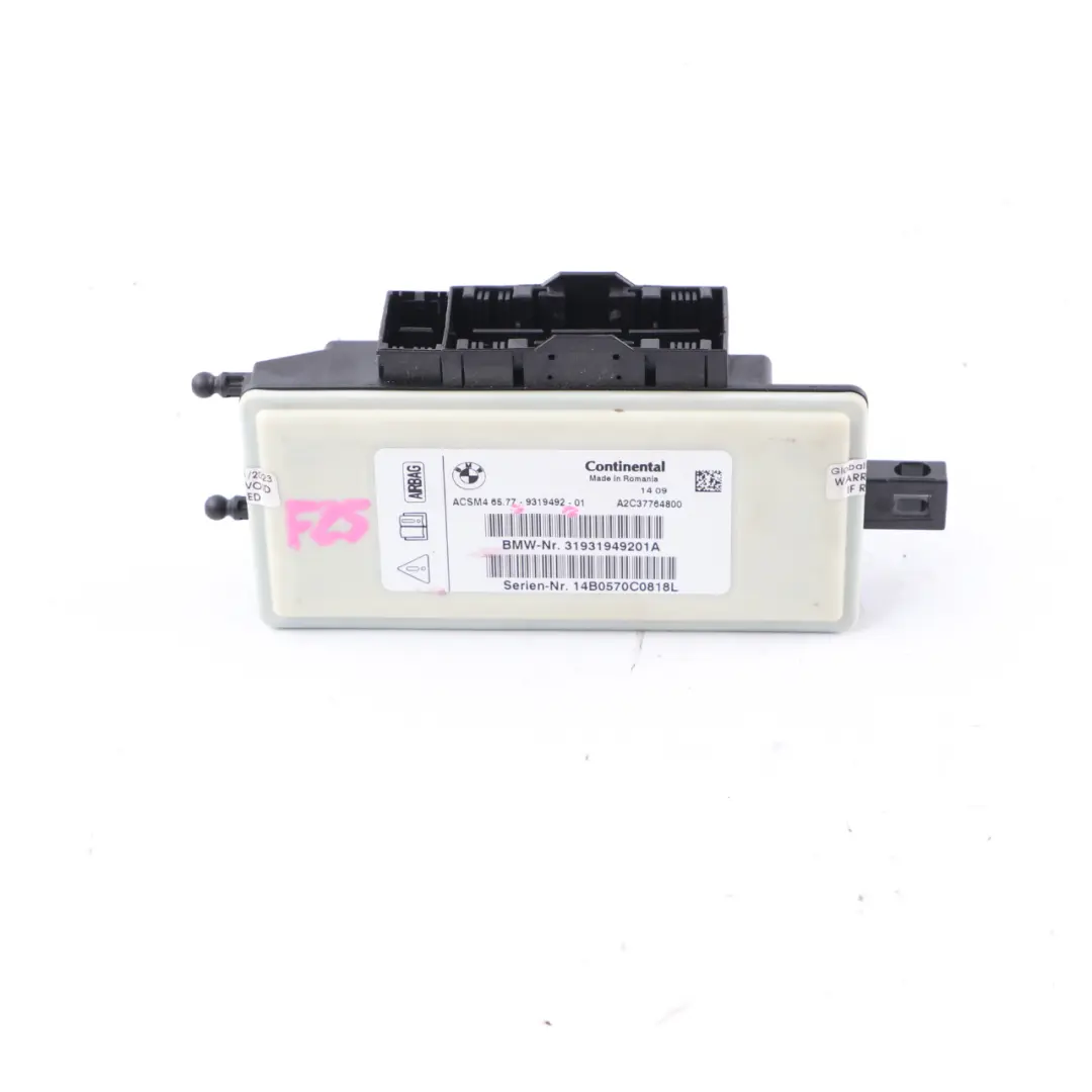  Módulo De Aire BMW X3 F25 F10 F11 F12 F13 Unidad De Control De ECU - SKU 9319492 - Número de pieza 9319492