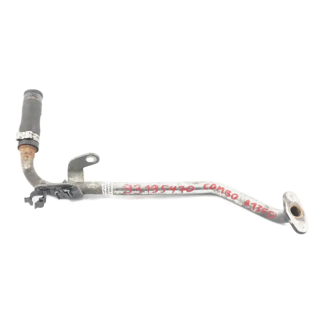 Coolant Cooling Hose Pipe Line Opel Combo D 1.3 CDTi Diesel Engine - SKU 93195470 - Part number 93195470