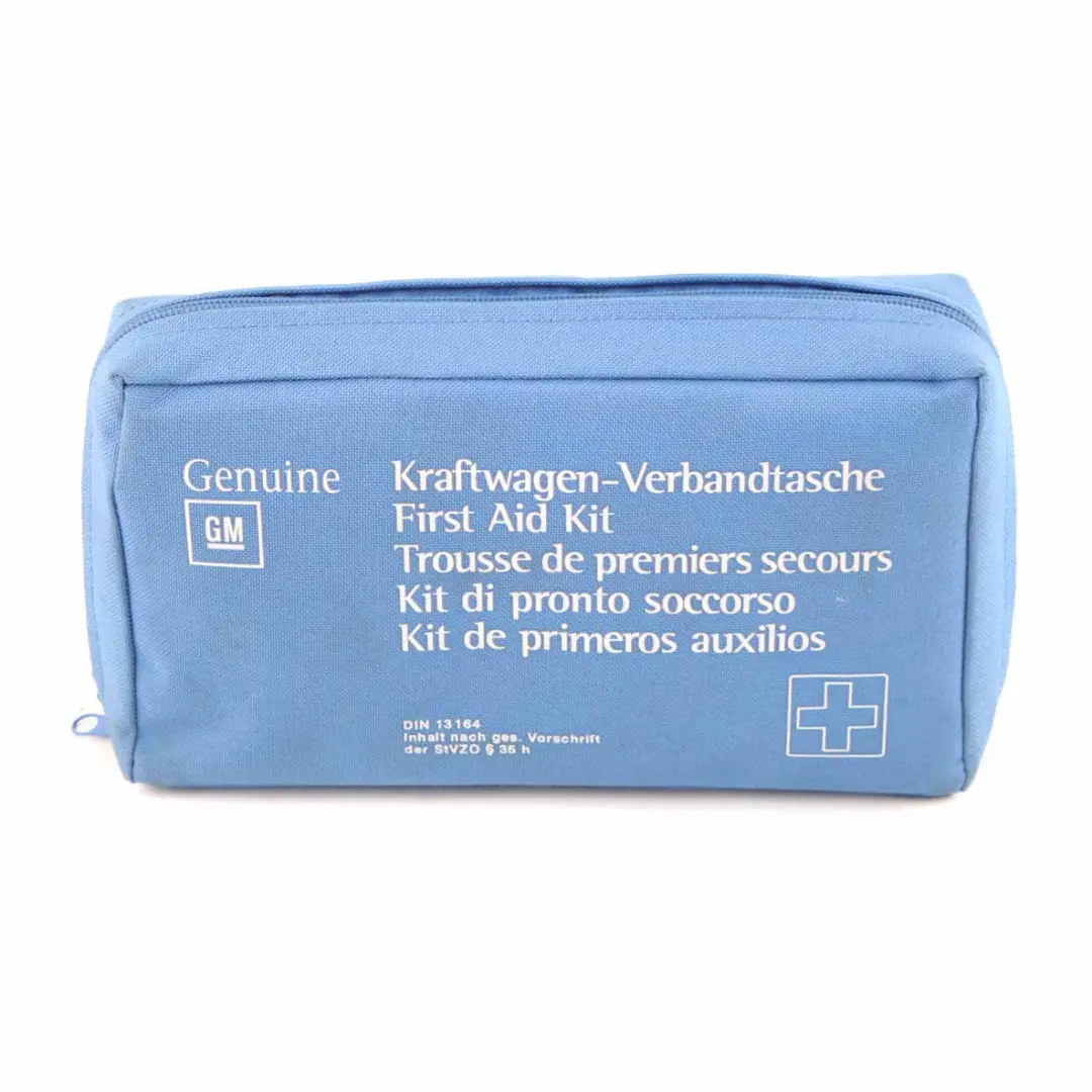 General Motors First Aid Kit Emergency Medical Pouch Set Opel Vauxhall to with Part number 93199417 General Motors First Aid Kit Emergency Medical Pouch Set Opel Vauxhall - SKU 93199417 - Part number 93199417