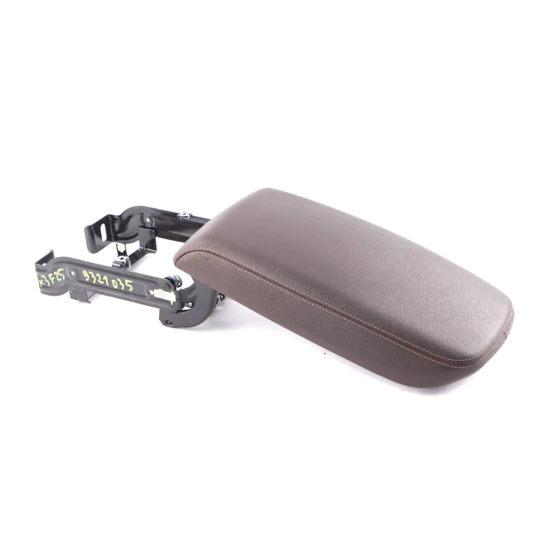 Front Armrest BMW X3 F25 X4 F26 Centre Console Arm Rest Leather Nevada Mokka to with Part number 9321035 Front Armrest BMW X3 F25 X4 F26 Centre Console Arm Rest Leather Nevada Mokka - SKU 9321035 - Part number 9321035