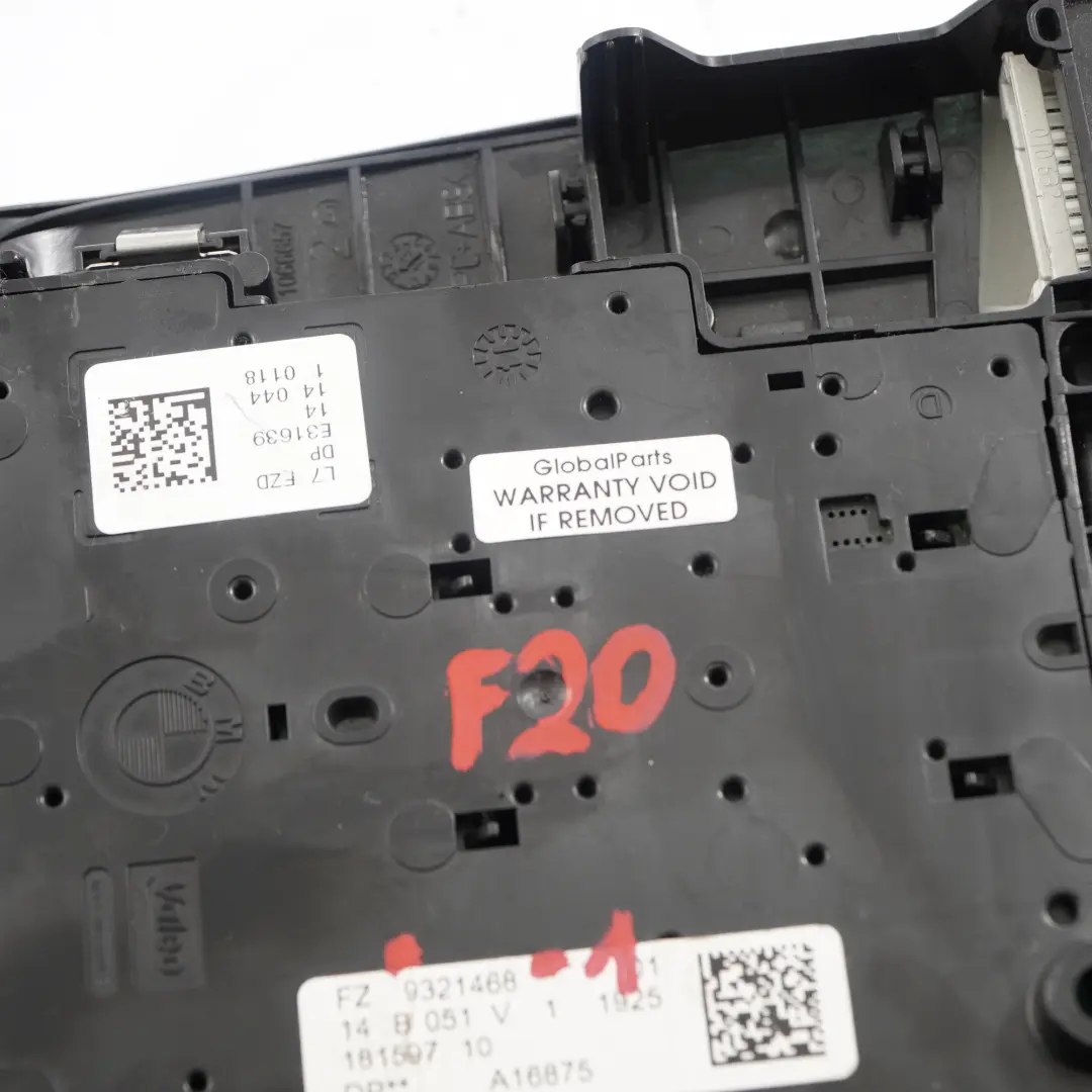 Roof Interior Switch BMW F20 F21 F30 Centre Function Switch Panel Grey - SKU 9321468-1 - Part number 9321468