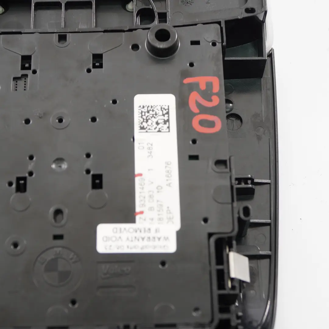  Roof Light BMW F20 F21 F30 F31 Switch Panel Control Headliner Unit Black - SKU 9321469-3 - Part number 9321469
