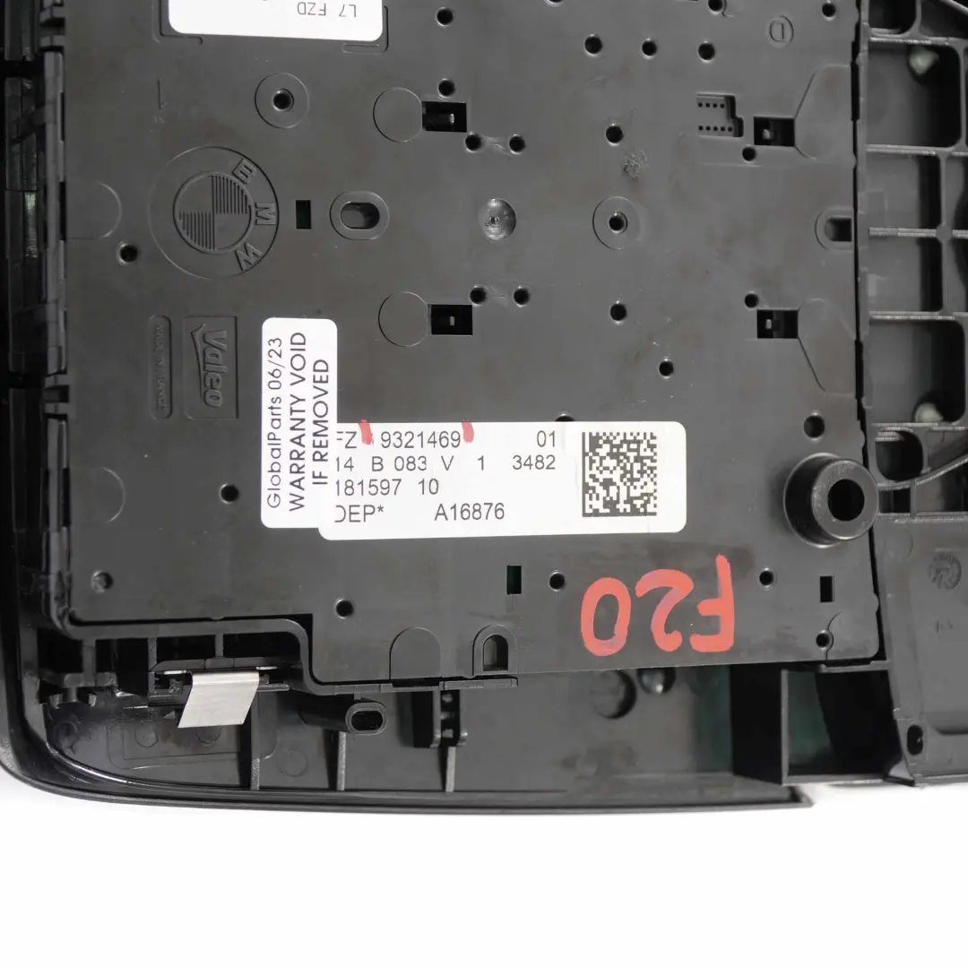  Roof Light BMW F20 F21 F30 F31 Switch Panel Control Headliner Unit Black - SKU 9321469-3 - Part number 9321469