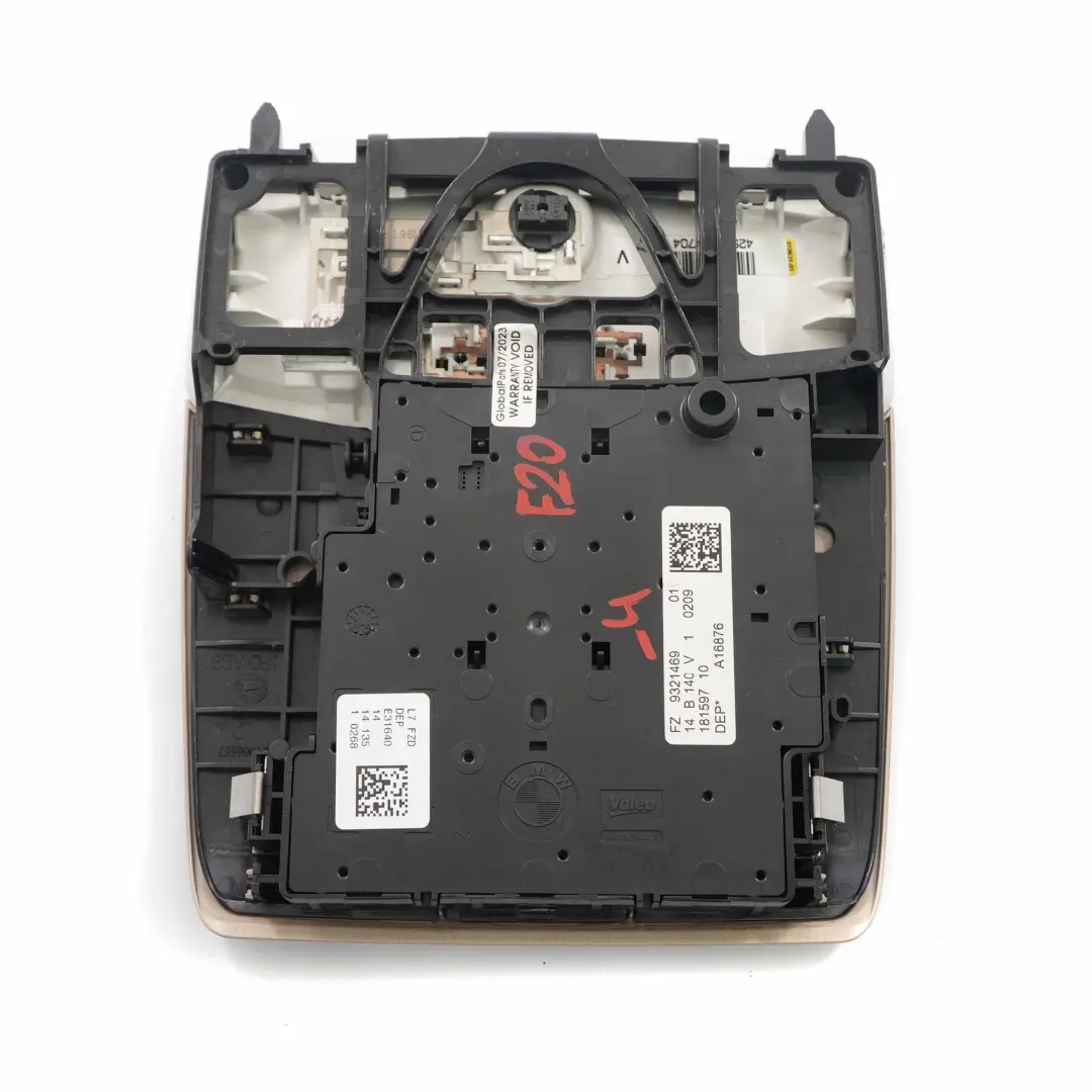  Roof Light BMW F20 F21 F30 F31 Switch Panel Control Headliner Unit Beige - SKU 9321469-4 - Part number 9321469