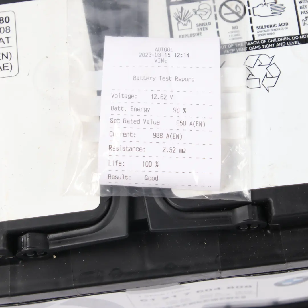 Banner AGM 12V Accumulator Battery 105Ah 950A 7604808 to BMW with Part number 9321980 BMW Banner AGM 12V Accumulator Battery 105Ah 950A 7604808 - SKU 9321980 - Part number 9321980