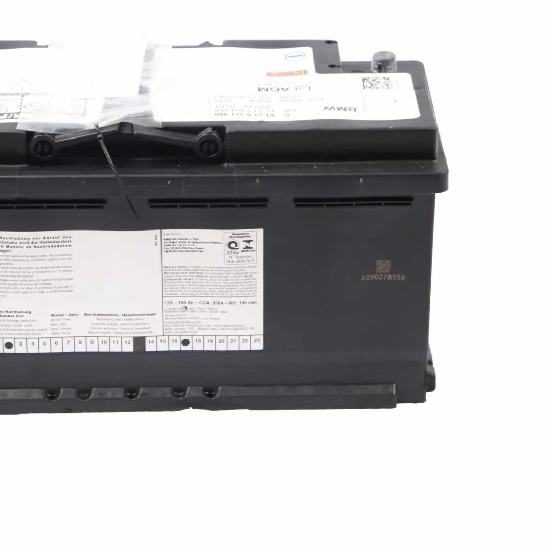 BMW Banner AGM 12V Accumulator Battery 105Ah 950A 7604808 - SKU 9321980 - Part number 9321980