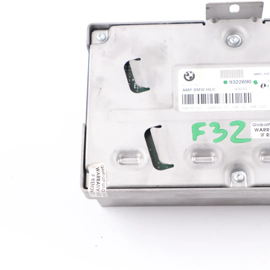 Hifi Audio Sound System Speaker AMP Amplifier Module to BMW F32 F82 M4 with Part number 9322690 BMW F32 F82 M4 Hifi Audio Sound System Speaker AMP Amplifier Module - SKU 9322690 - Part number 9322690