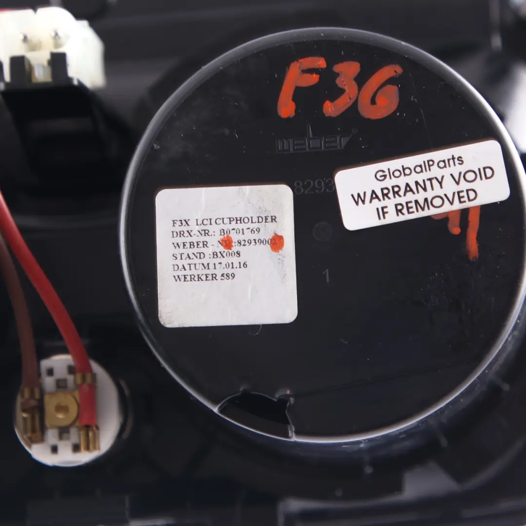 BMW F30 F36 LCI Becherhalter Getränk Mittelkonsole Frontabdeckung Schwarz8293900 - SKU 9323676 - Teilenummer 9323676