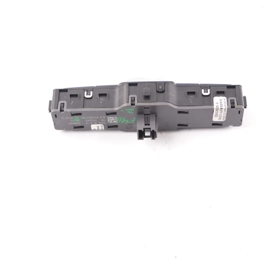 Centre Console Switch Control Operating Unit Button Dash to BMW F45 F46 with Part number 9323941 BMW F45 F46 Centre Console Switch Control Operating Unit Button Dash - SKU 9323941-1 - Part number 9323941