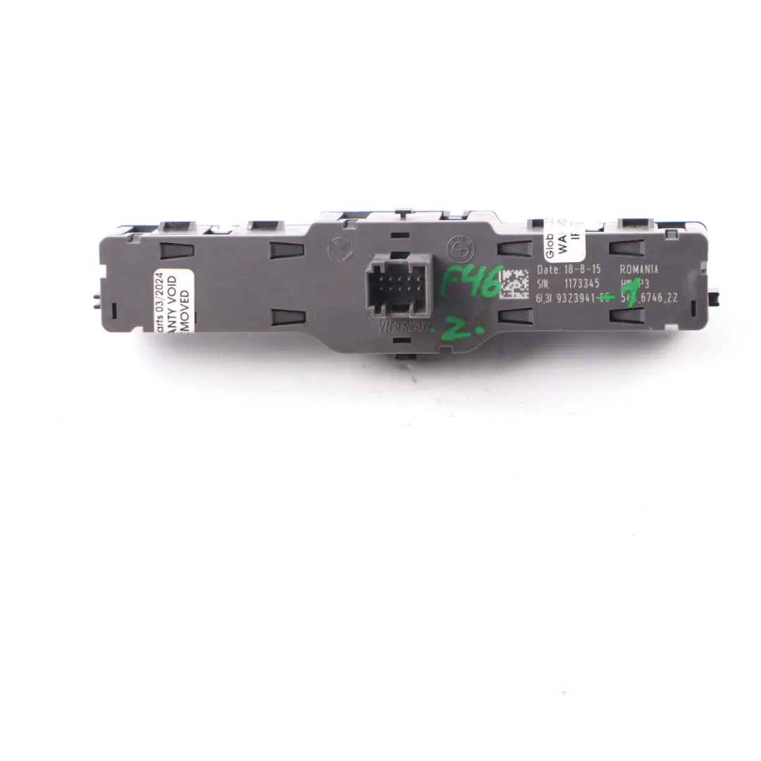 Centre Console Switch Control Operating Unit Button Dash to BMW F45 F46 with Part number 9323941 BMW F45 F46 Centre Console Switch Control Operating Unit Button Dash - SKU 9323941-1 - Part number 9323941