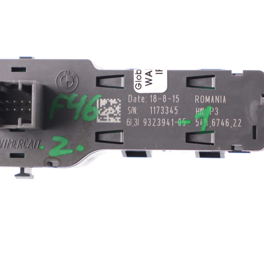 Centre Console Switch Control Operating Unit Button Dash to BMW F45 F46 with Part number 9323941 BMW F45 F46 Centre Console Switch Control Operating Unit Button Dash - SKU 9323941-1 - Part number 9323941