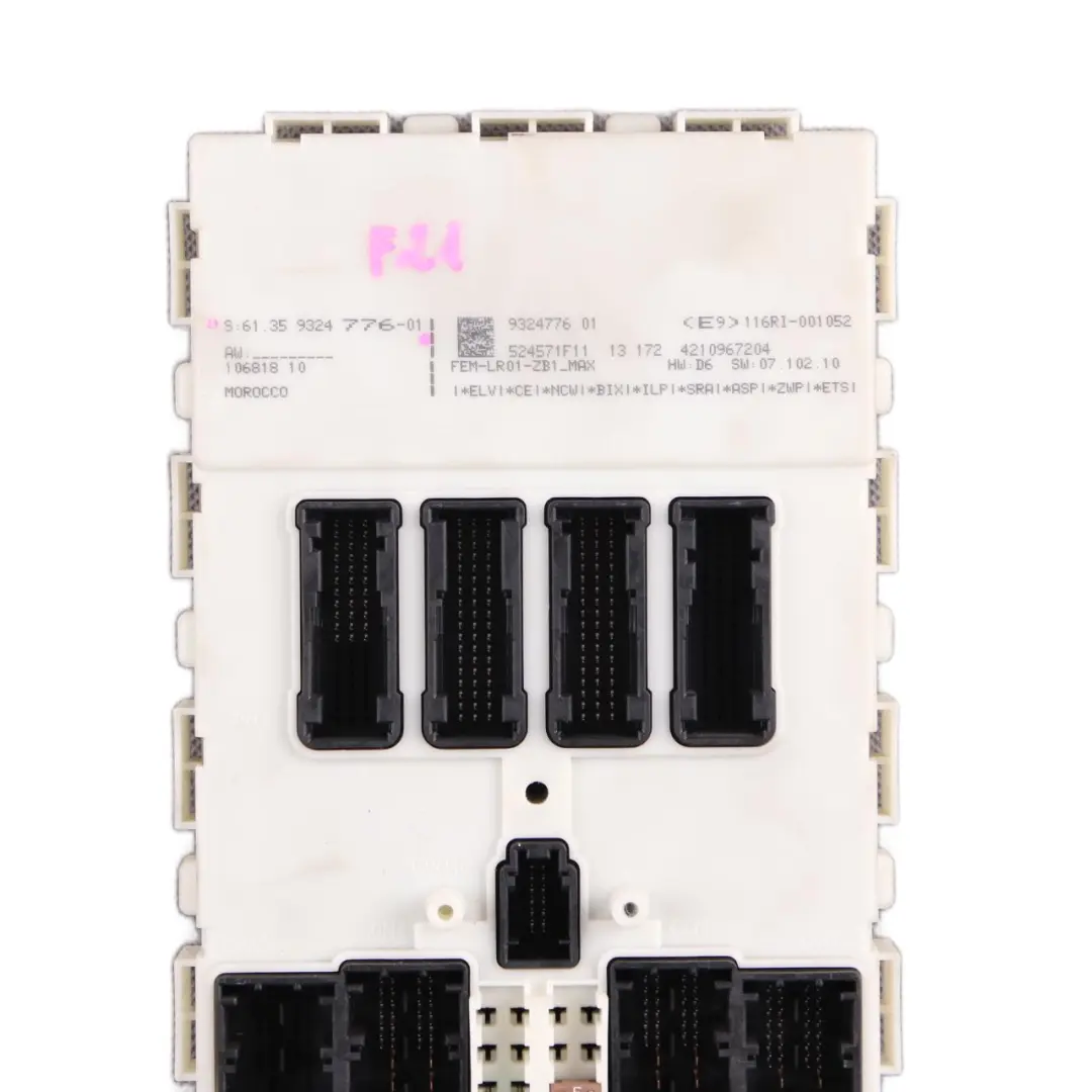 FEM Module BMW F20 F21 F22 F30 F32 ECU Control Unit Fuse Box to with Part number 9324776 FEM Module BMW F20 F21 F22 F30 F32 ECU Control Unit Fuse Box - SKU 9324776 - Part number 9324776