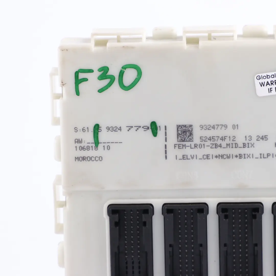 BMW F20 F21 F22 F30 F31 F32 F36 Modulo Unità Di Controllo FEM LR-01 - SKU 9324779 - Numero di parte 9324779