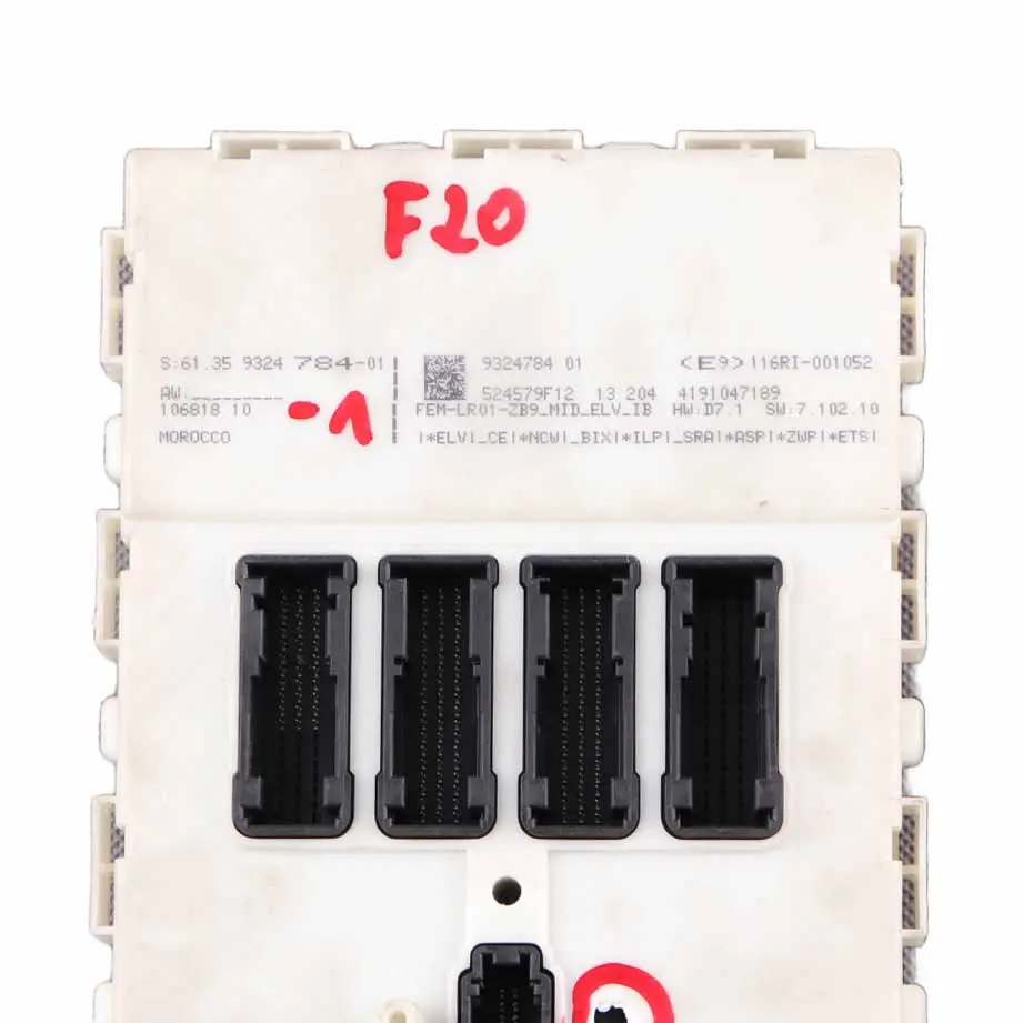 BMW F20 F21 F22 F30 F31 F32 F36 Module Control Unit FEM LR01 ECU - SKU 9324784-1 - Part number 9324784