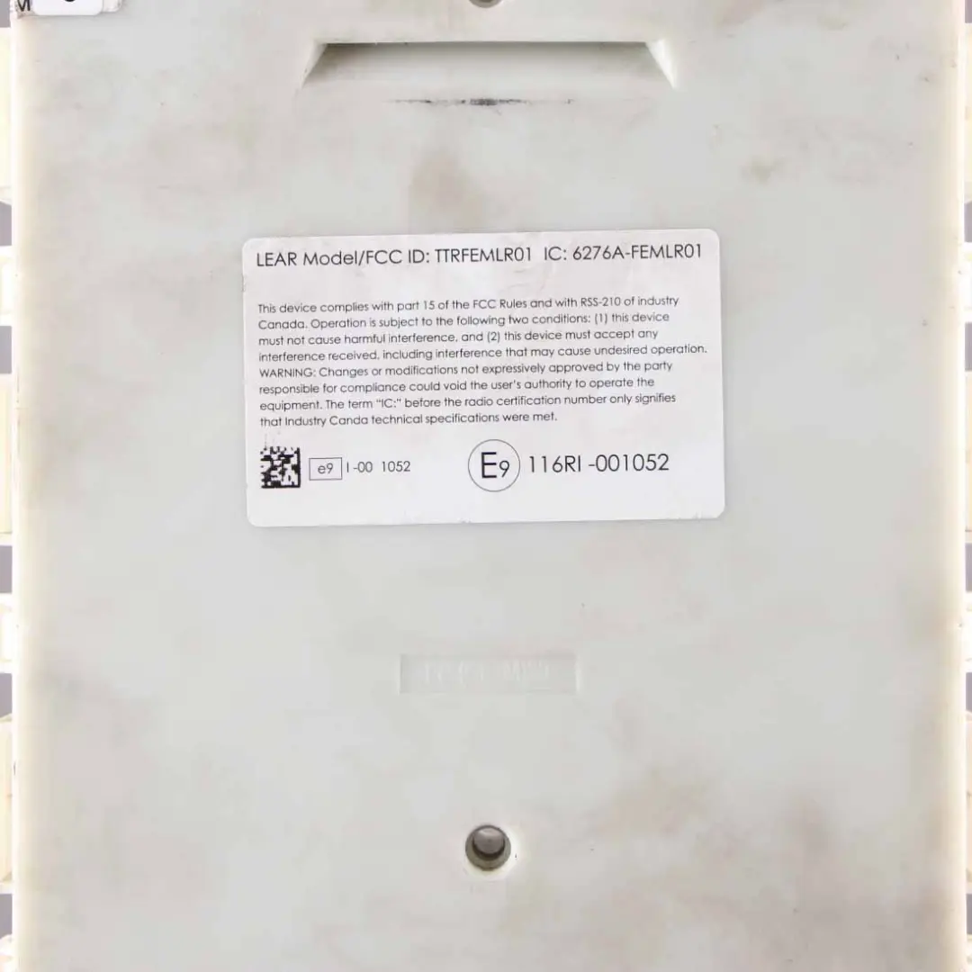 Modul Steuergerät FEM LR01 ECU für BMW F20 F21 F22 F30 F31 F32 F36 mit Teilenummer 9324784 BMW F20 F21 F22 F30 F31 F32 F36 Modul Steuergerät FEM LR01 ECU - SKU 9324784-1 - Teilenummer 9324784