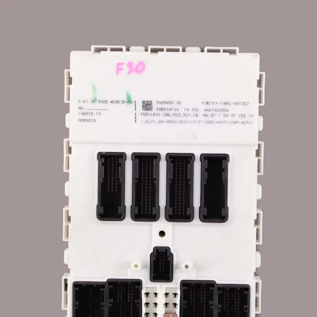 Front Electronic Module Control Unit FEM BMW F20 F21 F22 F30 F32 - SKU 9325653 - Part number 9325653