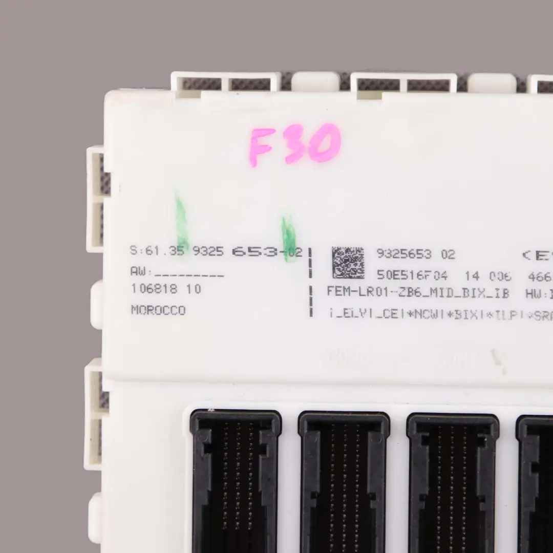 BMW F20 F21 F22 F30 F32 Modulo elettronico anteriore Unità controllo FEM - SKU 9325653 - Numero di parte 9325653