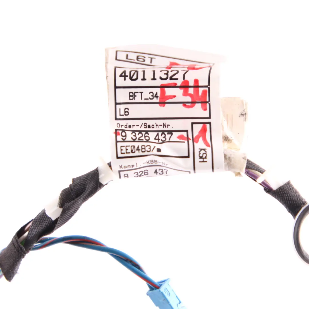 Wiring Loom Harnes Front Passenger Door Cables Harness to BMW F30 F31 with Part number 9326437 BMW F30 F31 Wiring Loom Harnes Front Passenger Door Cables Harness - SKU 9326437-1 - Part number 9326437